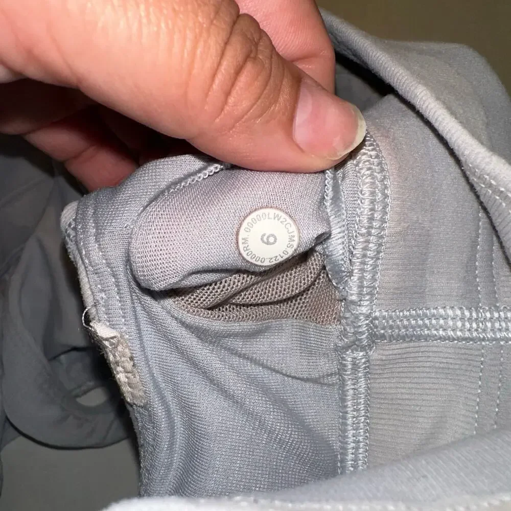 Lululemon 6 Energy Bra Long Line Medium Support B-C Cup Incognito Camo White